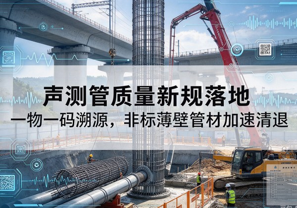 芝罘声测管质量新规落地，一物一码溯源，非标薄壁管材加速清退